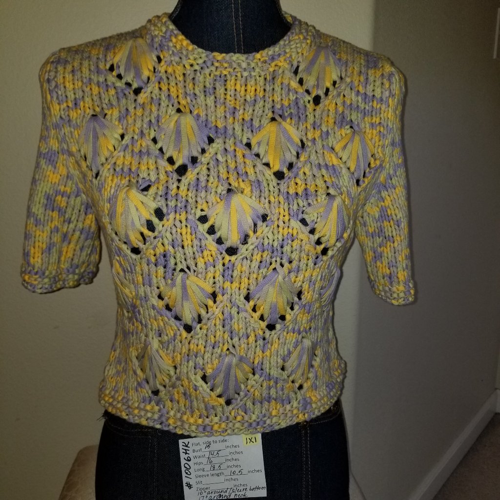 #1006 Nwot Rare Katia Portofino Lilac Yellow Sweat